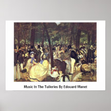 Musik i Tuileriesen av Edouard Manet Print