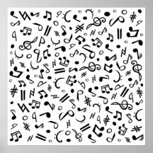 musik noterar posters