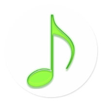 Musik noterar klistermärken