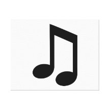 Musik noterar kanvastryck