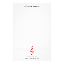 Musik Personligt Brevpapper