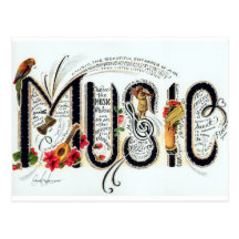 Musik Vykort