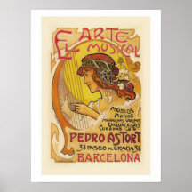Musikaliskt musiklager för El Arte Posters