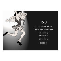 Musikdansare DJ Visitkort