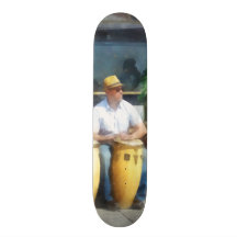 Musiker - leka bongoen trummar skate boards