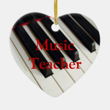 Musiklärareprydnad Julgranskulor
