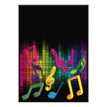Musikpartybakgrund Inbjudan