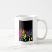 Musikpartybakgrund Kaffe Muggar