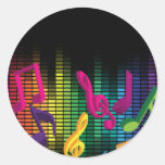 Musikpartybakgrund Klistermärke