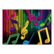 Musikpartybakgrund Kort