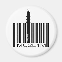 MuslimidentitetsBarcode Kylskåpsnagnet