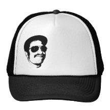 Mustachioed hatt keps