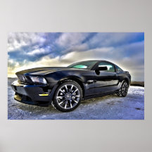 Mustang för bilmuskelbil posters