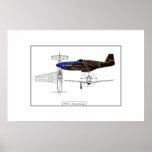 Mustang P51 Print
