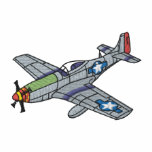 Mustang P-51 Broderad Tröja