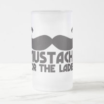 Mustasch för damerna muggar