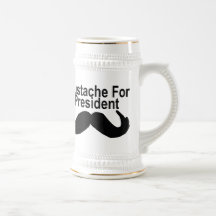 Mustasch för president muggar