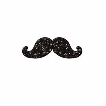 MUSTASCH FÖR ROLIGTSVARTGLITTER PHOTO SCULPTURES