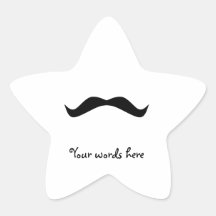 Mustasch Klistermärken