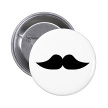 Mustasch Knapp Med Nål