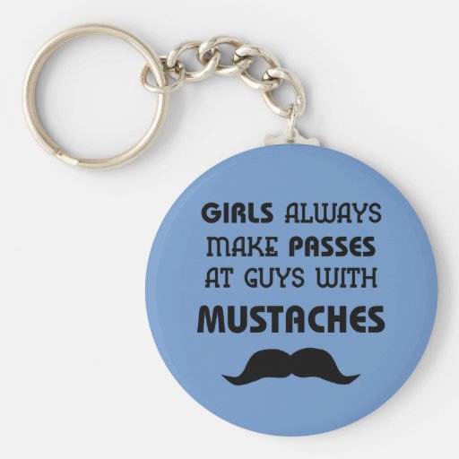 Mustasch Nyckel Ring