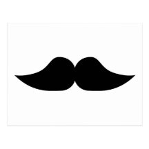 Mustasch Vykort