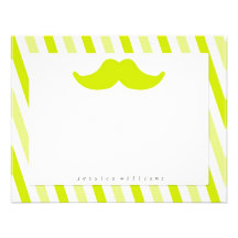 Mustaschbrevpapper Anpassade Tillkännagivande