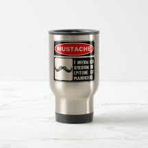 Mustaschen eller moustachen i fara undertecknar kaffe muggar