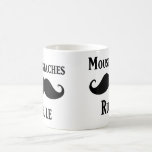 Mustascher härskar kaffe koppar