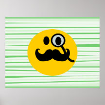 MustaschmonocleSmiley Affischer