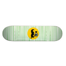 MustaschmonocleSmiley Skate Board Deck