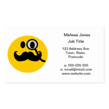 MustaschmonocleSmiley Visitkort