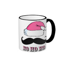 MustaschSanta rosor Kaffe Mugg