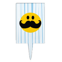 MustaschSmiley Cake Toppers