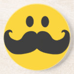 MustaschSmiley Glasunderlägg