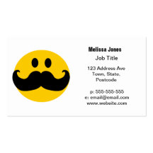 MustaschSmiley Visitkort Mallar
