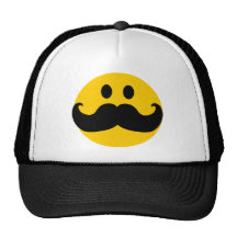 MustaschSmileyhatt Trucker Kepsar
