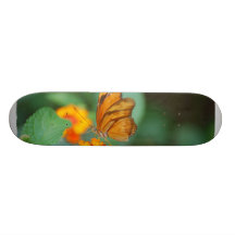Mycket liten orange fjärilsSkateboard