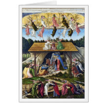 Mystic Nativity av Sandro Botticelli Hälsnings Kort