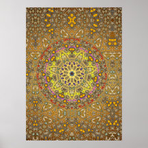 Mystisk Mandala 001 - Resizable affisch