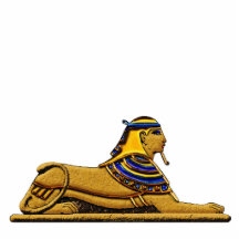 Mystisk Sculpted gåva för Sphinx forntida egypten Photo Cut Outs