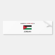 Någon älskar mig i JORDANIEN Bildekal