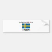 Någon älskar mig i SVERIGE Bildekaler
