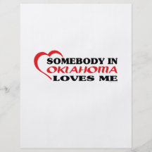 Någon i Oklahoma älskar mig skjortor Flygblad