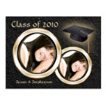 Någon Year~ studentenvykort, svart/guld- foto