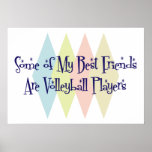 Några av min bästa vän är volleybollspelare affischer