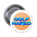 Naken Golf knäppas (den orange golfbollen) Knappar Med Nål
