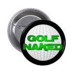 Naken Golf knäppas (vitgolfbollen) Knapp Med Nål