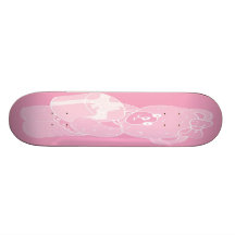 Nalle anseende, blek - rosa för flickor anpassningsbara skateboard