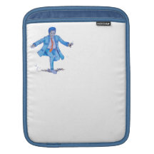 nallepojkedansare i blått passar, & vitsuede skor sleeves för iPads
